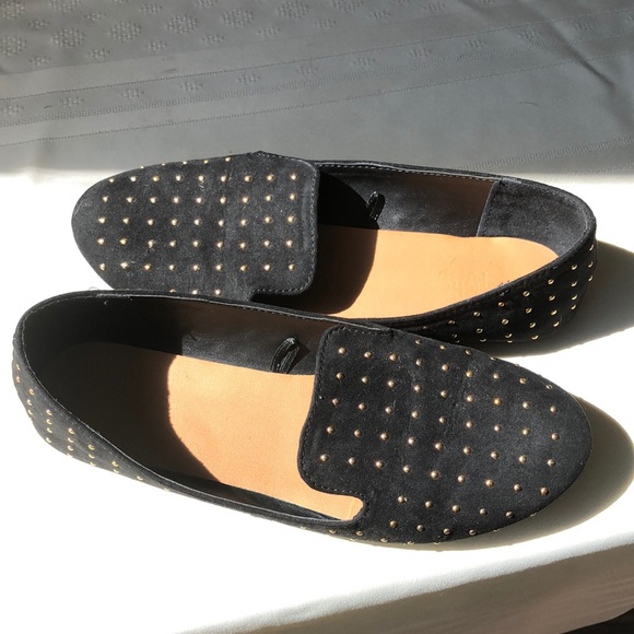 Express Shoes - 🔪💥 PRICE SLASH 💥🔪 Gold studded black loafers